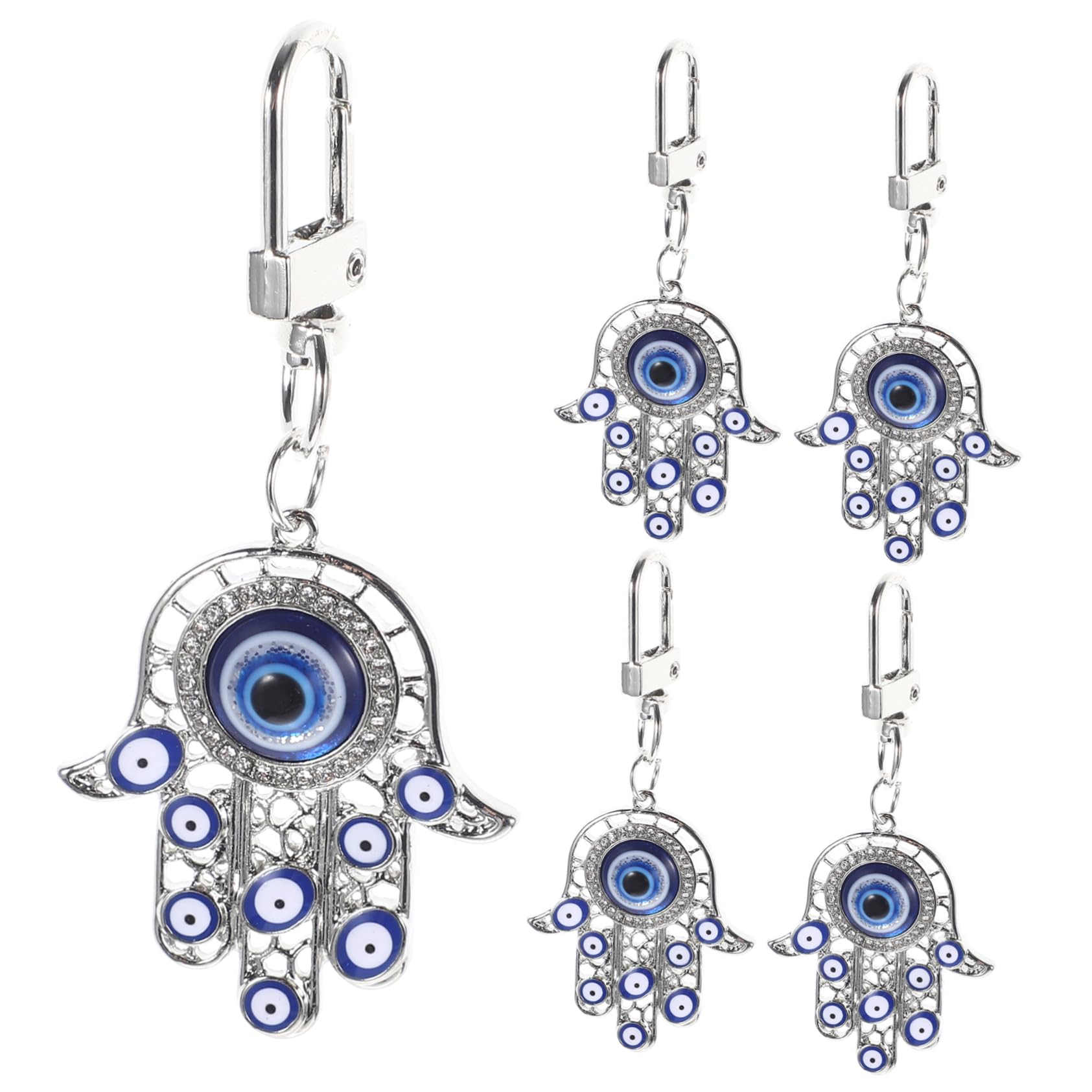 Vaguelly 20piezas Llavero De Mano De Fátima Ojo Maligno Colgante Decorativo Para Bolsos Amuleto De Protección Diseño Compacto y Ligero Para y Uso Diario