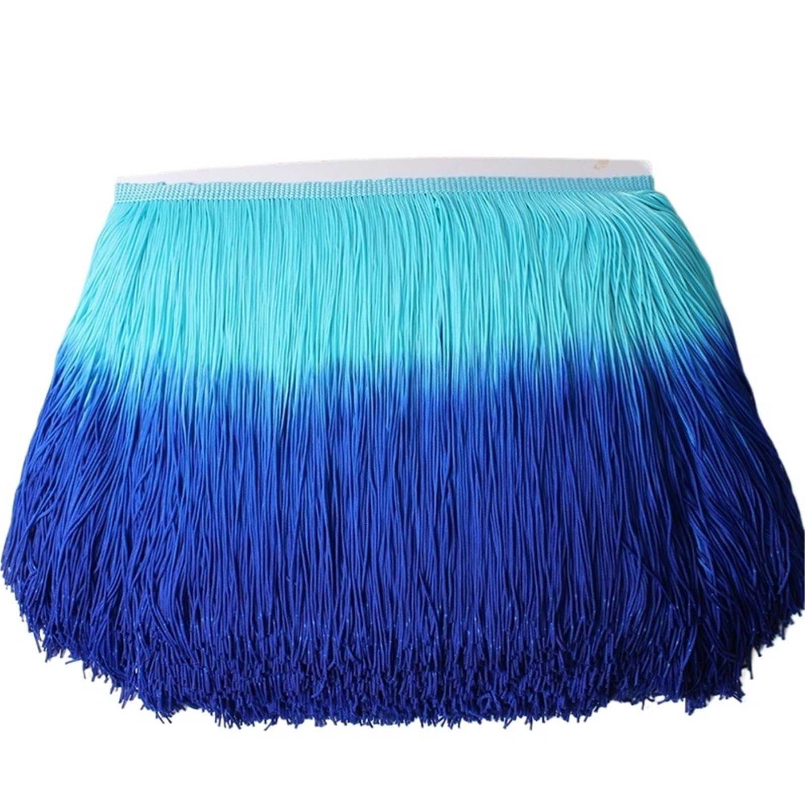 Tassel Fringe Trim 1Yard/Lot 20cm Lace Patchwork Color Trim Fringe DIY Latin Dress Stage Clothes Accessories Decorative Tassels Curtains Fabric(Color16 1Yard)