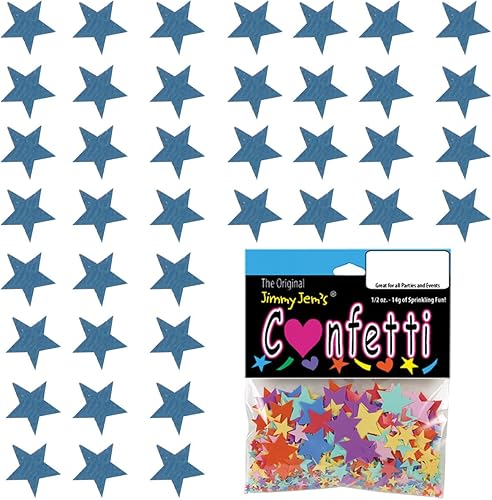 Miniatura 3 de Confetti Star 14" Blue Sky - 2 bolsas de media onza (1 oz) #8523 Q01
