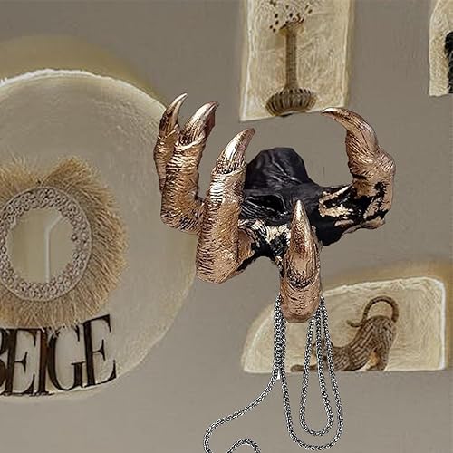 Miniatura 3 de Estatuas para colgar en la pared de la mano de la bruja, decoración gótica de Halloween, estatuas de terror de resina de pared, mano de bruja retro