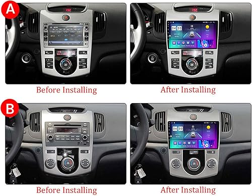 Miniatura 9 de Doble Din Android 12 coche estéreo 9 pulgadas pantalla táctil coche radio para Kia Forte Cerato 2008  2013 navegación GPS reproductor MP5 con AHD