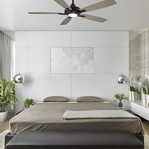 Miniatura 7 de MINKA-AIRE F1000-CL Dyno Ventilador de techo interior de 52 pulgadas con LED integrado de 16 W regulable en acabado carbón