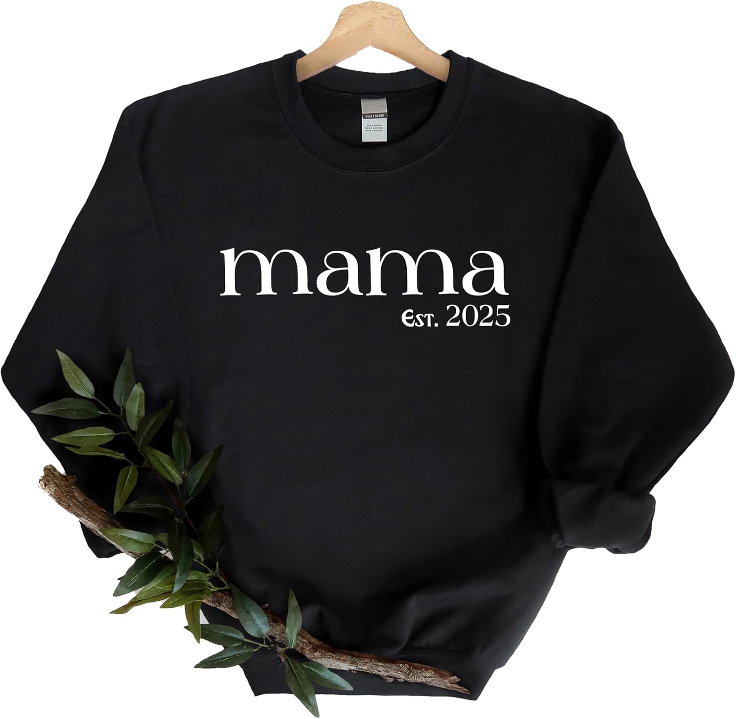 Custom Mama Sweatshirt with Kids Names on Sleeve – Personalized Est 2026 Cozy Mom Crewneck Fan Gift Apparel - Image 4
