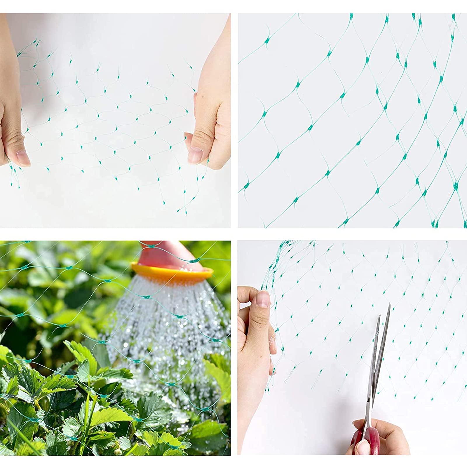 Rete per Piante Rampicanti, Rete da Giardino, Verde Rete Protezione per Piante, Stagni Frutti Larghezza Maglie 1.5 Cm per Vegetali e Frutta Rete