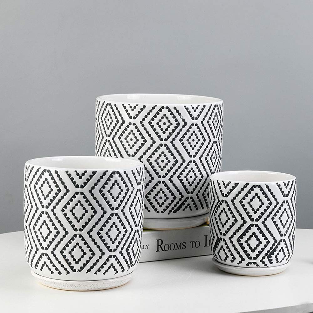 Ceramiczna doniczka na kwiaty kreatywna bardzo duża zielona doniczka na rośliny orchidea bonsai balkon do wewnątrz doniczka na sukulenty z tacą bonsai doniczka na kwiaty zielona roślina stojak na rośliny doniczki
