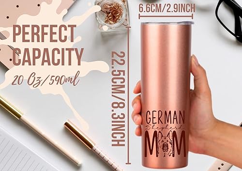 Miniatura 3 de Onebttl Regalos de pastor alemán, regalos para amantes de los perros, regalos para mamá de perro, dueño de perros, mujeres, niñas, amigos, hijas,