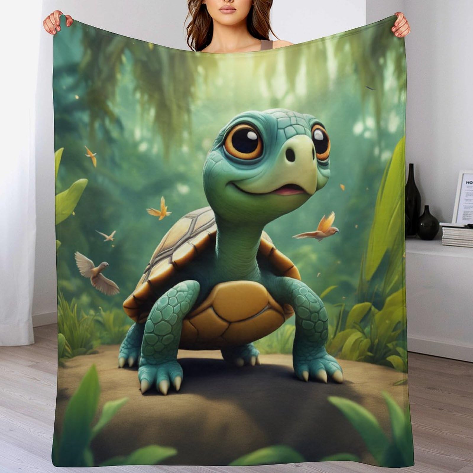 Couverture polaire tortue super moelleuse : dites adieu aux soirées froides sur votre canapé