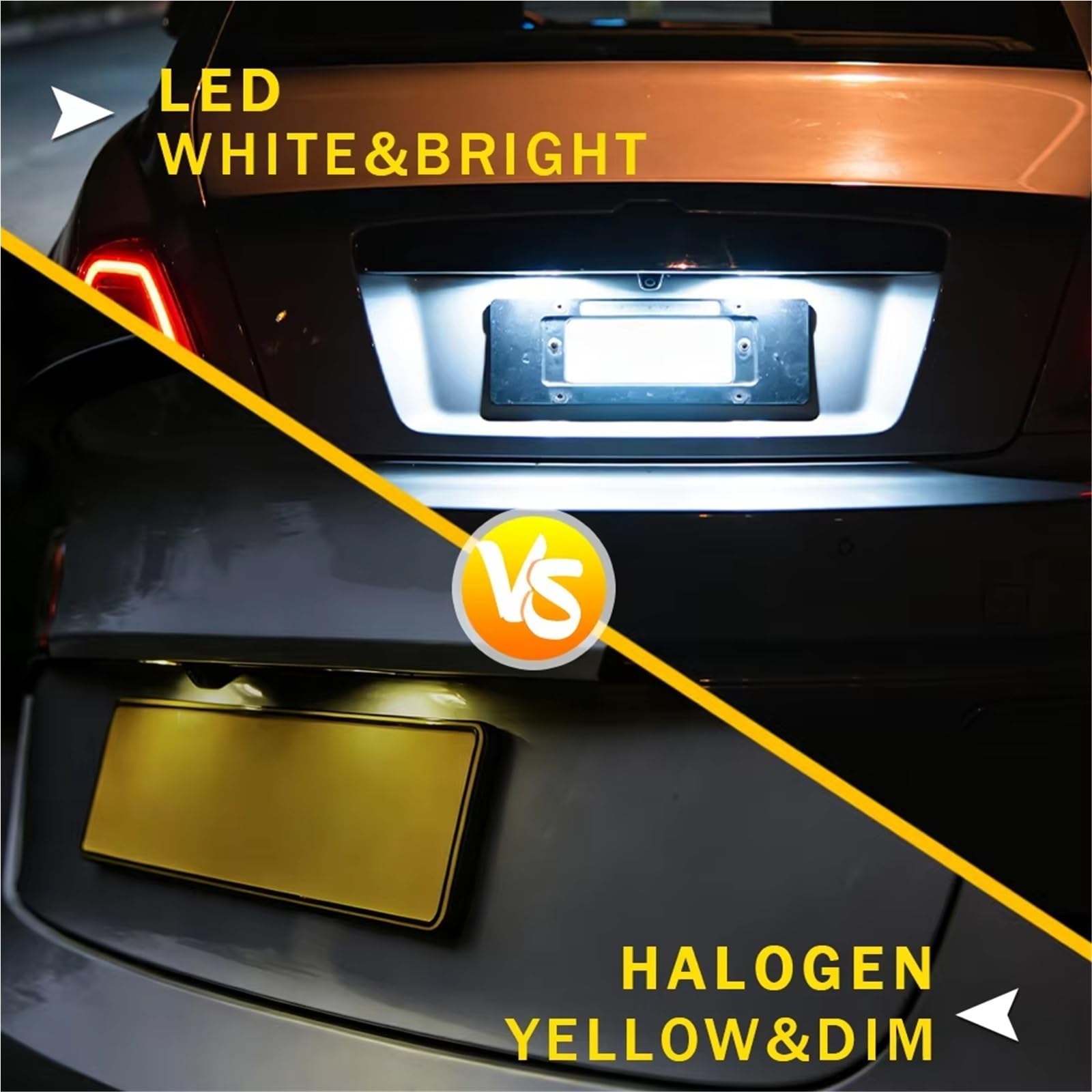 Luces Matrícula Coche Para Zafira Para Insignia Para Adam Para Vauxhal 2 Uds Luz LED Para Placa De Matrícula