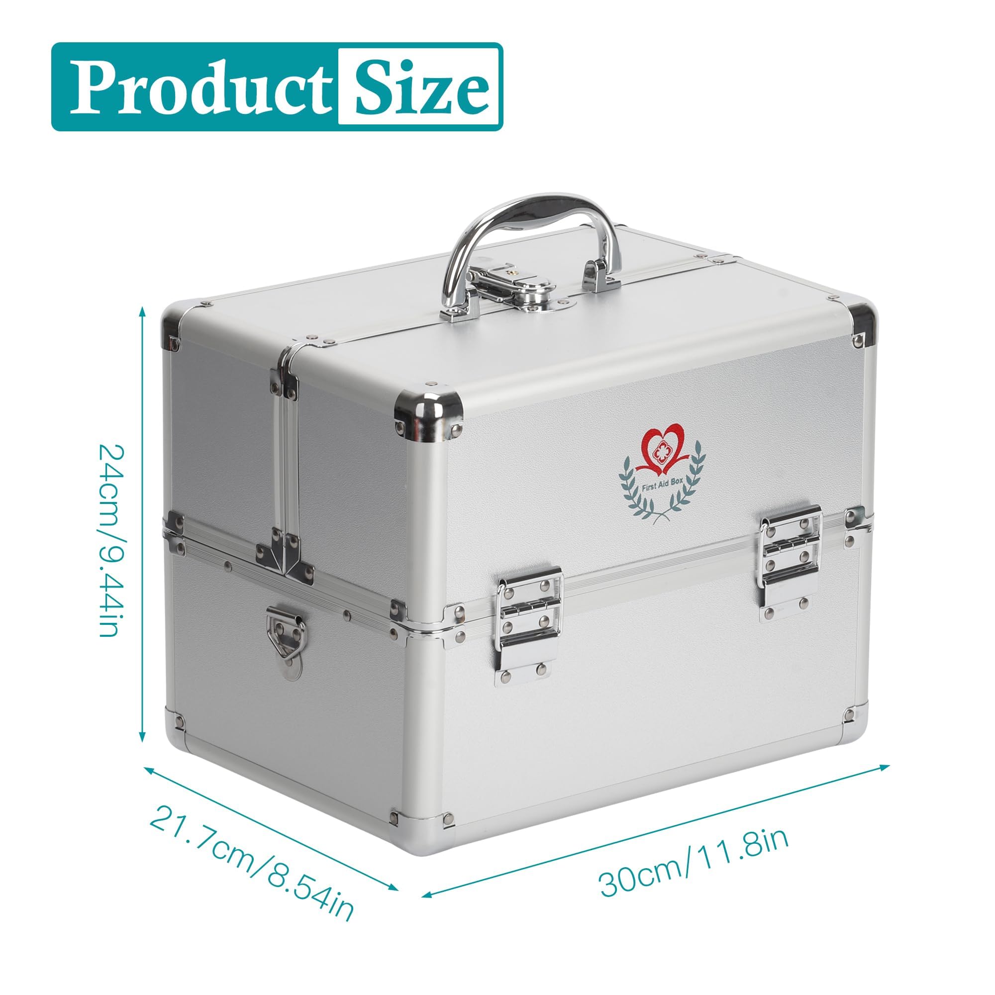 Amazon.com: Nisorpa 3-Layer Large Locking Medicine Storage Box