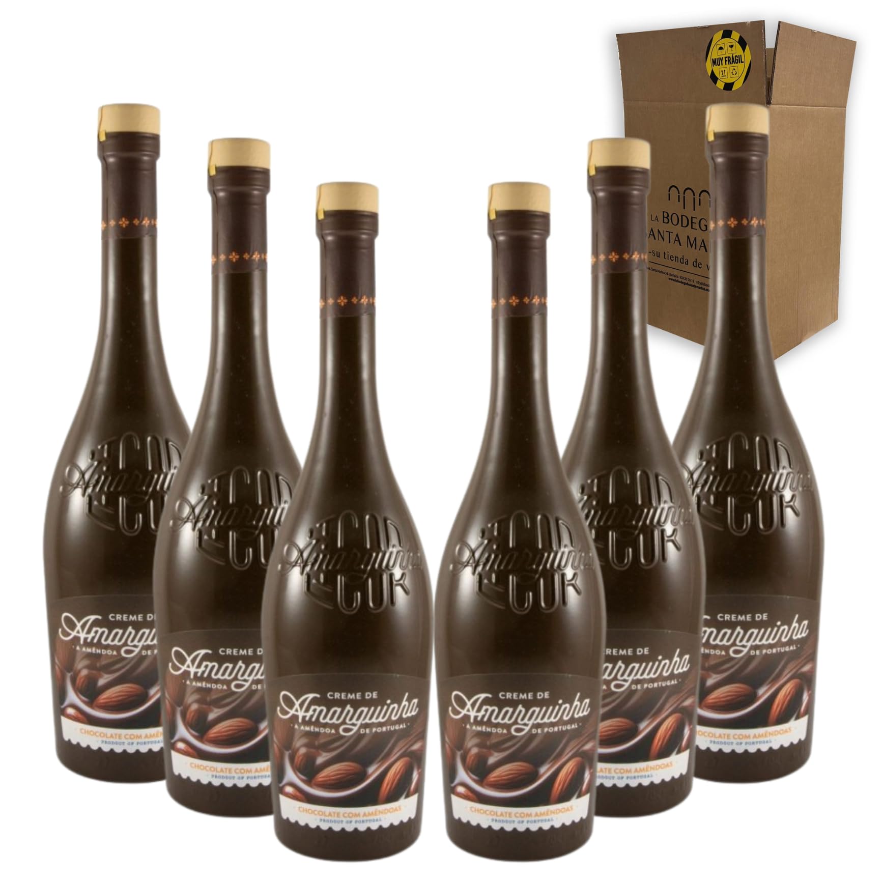 Licor Amarguinha Creme de Chocolate - Celebra los momentos especiales con el licor perfecto Pack 6-70cl