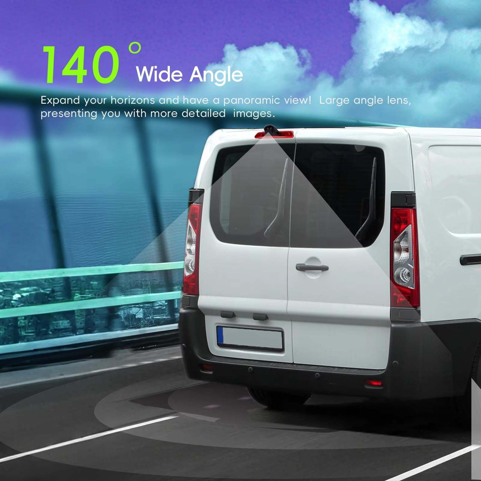 Backup Cámara para Citroen para Jumpy 2007-2016 Vista Trasera Coche Cámara Marcha Atrás Visión Nocturna Luz Freno Cámara Reversa