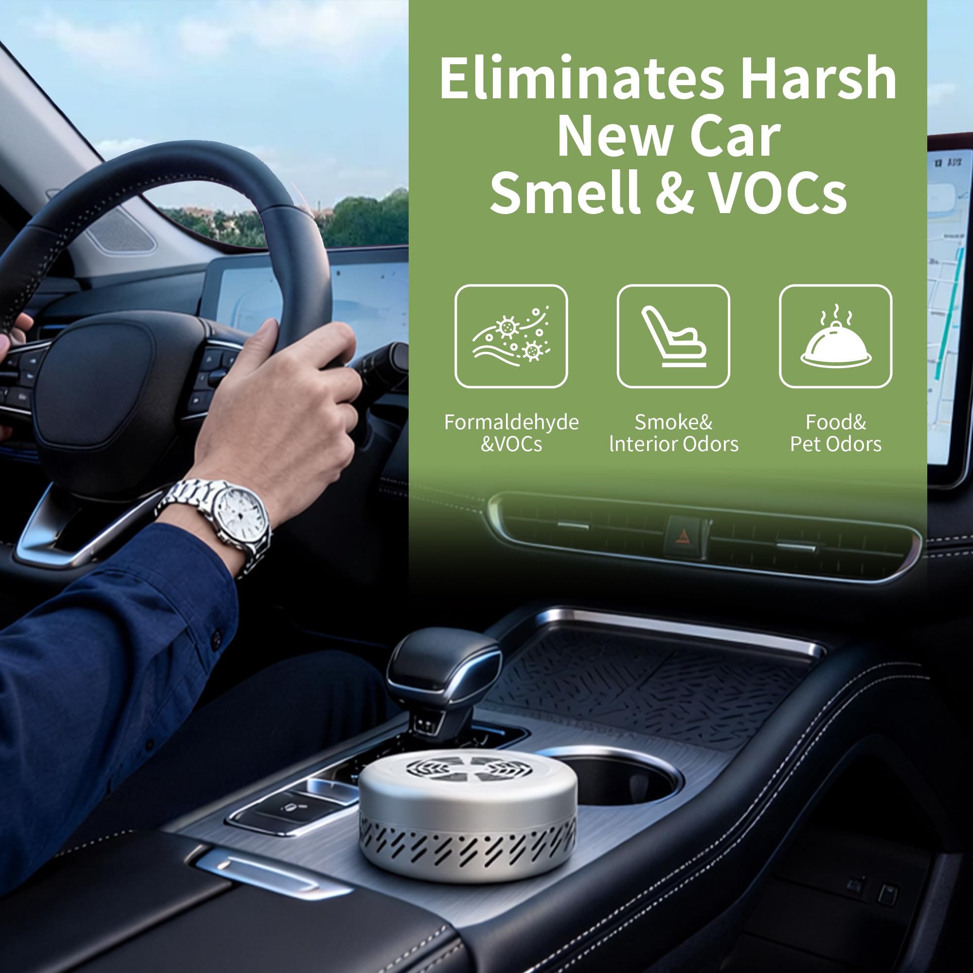 Hoopmon Pet & Car Odor Eliminator – Lasts 10 Years Nano-Catalyst Air Purifier Removes VOCs, Formaldehyde & Smoke Odors – Powerful Deodorizer for Closets – Better Than Charcoal, Ozone & Ionizers - image 5