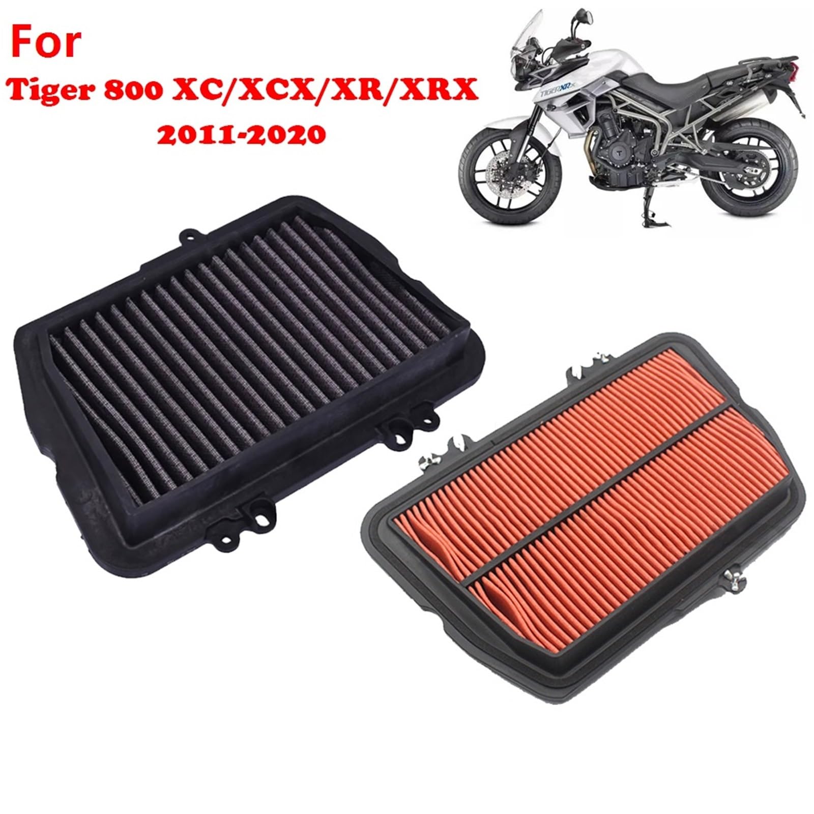 filtr oleju ze stopu filtr oleju motocyklowego Do Tiger800 XC XCX XR XRX Explorer silnik motocyklowy filtr powietrza 800cc element filtra wlotu powietrza(High Flow)
