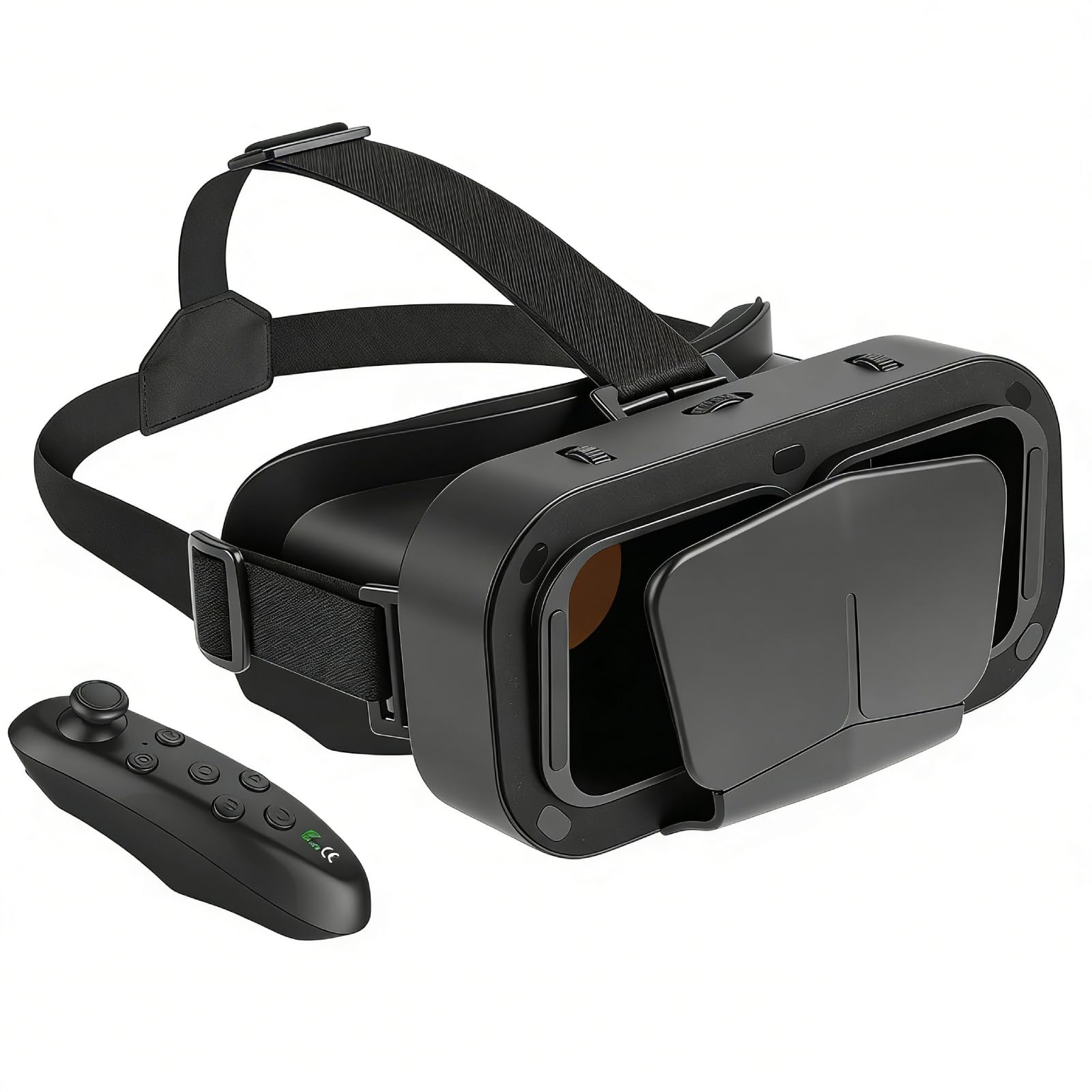 VR okulary do telefonu komórkowego, z pilotem zdalnego sterowania, okulary 3D VR, do gier i filmów 360 stopni, idealne do smartfonów 5~7 cali