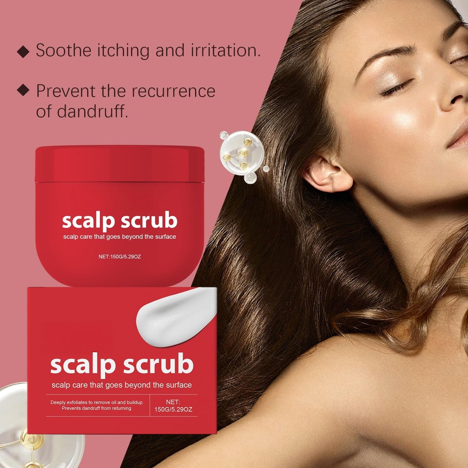 Peeling der Kopfhaut, 150 g, Skalppeeling, Volumen und Talgregulierung