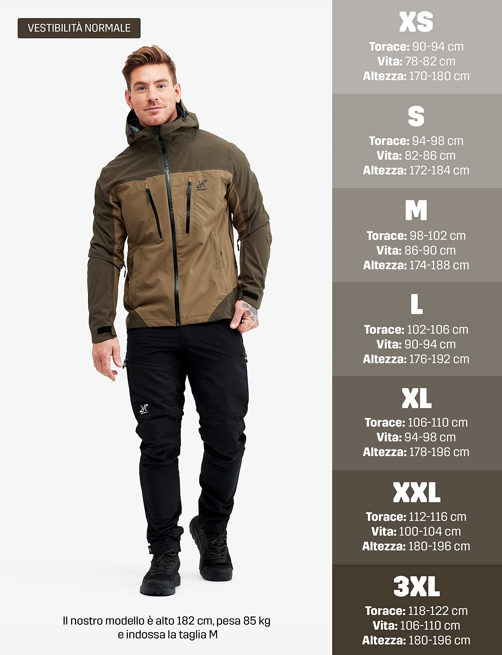 RevolutionRace Silence Proshell 3L Jacket da Uomo, Giacca da Uomo, giacca aerata e impermeabile per Trekking e altre attività all'aria aperta