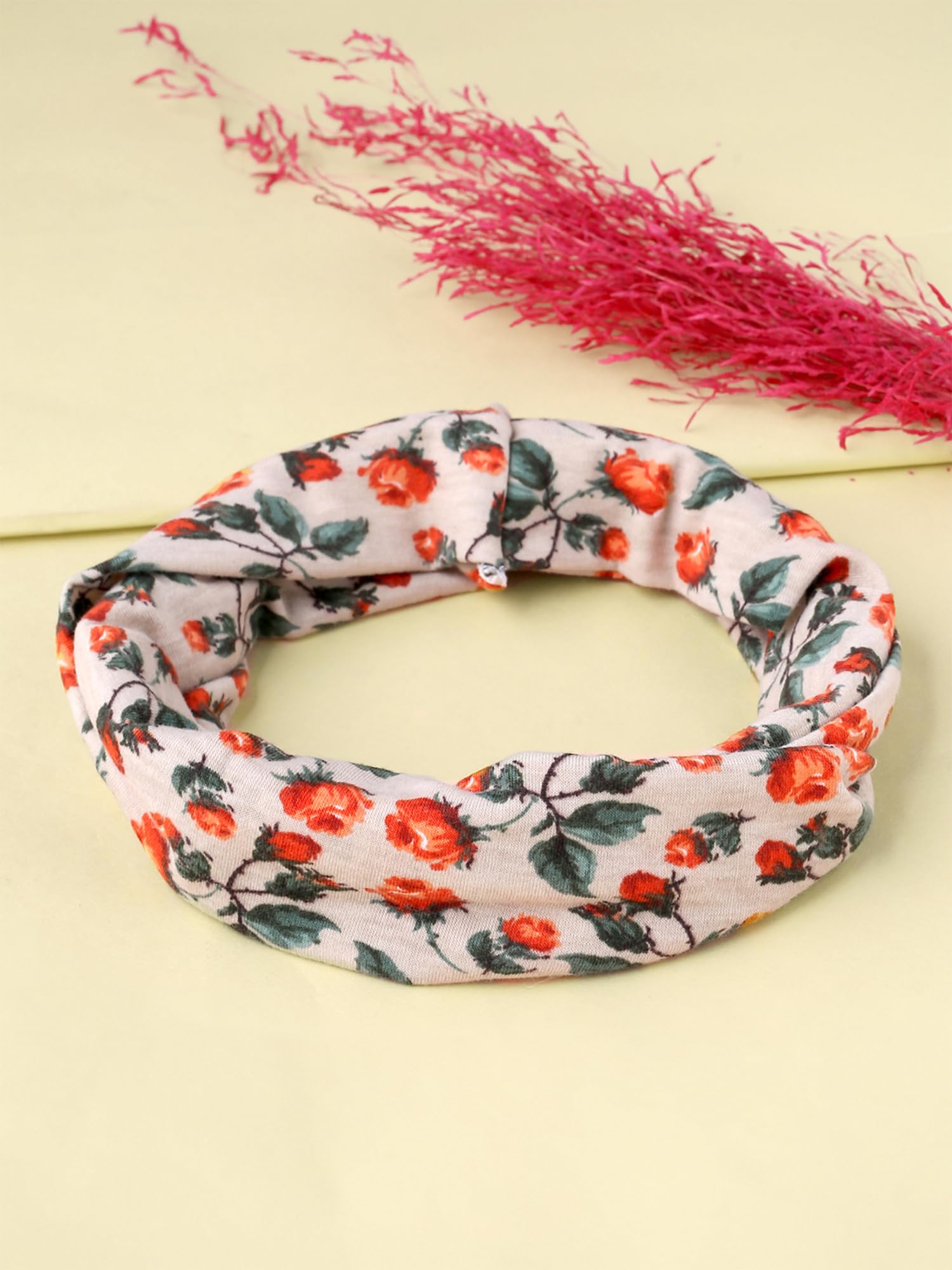 Boho Knotted Fabric Headband with Criss Cross Design