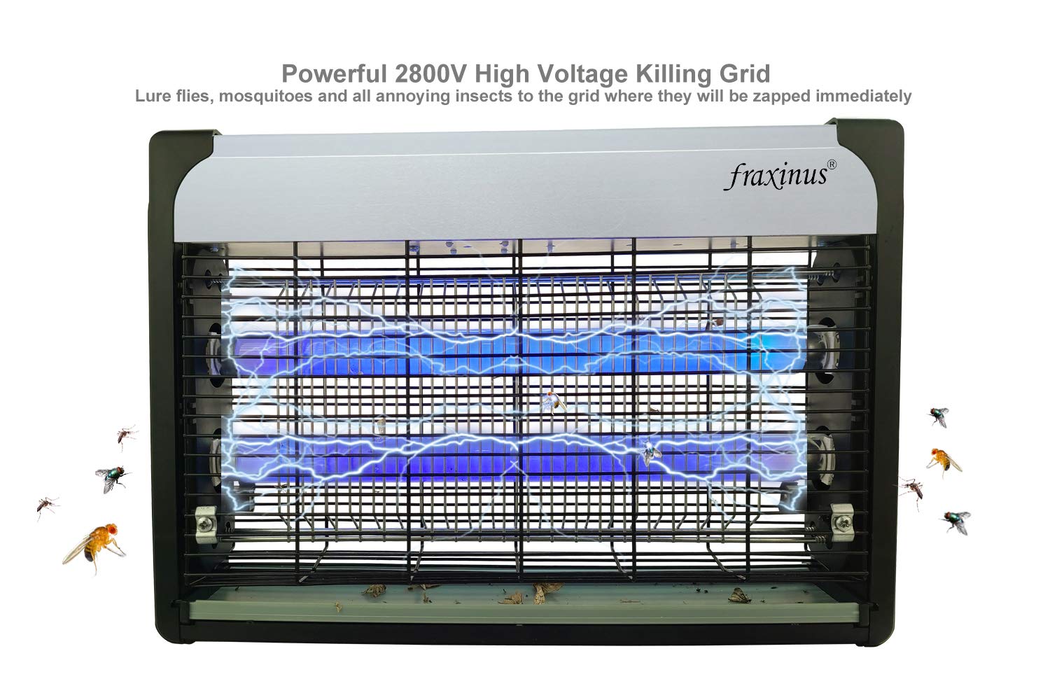 Buy fraxinus Electric Fly Killer 20W, Insectocutor Bug Zapper Catcher