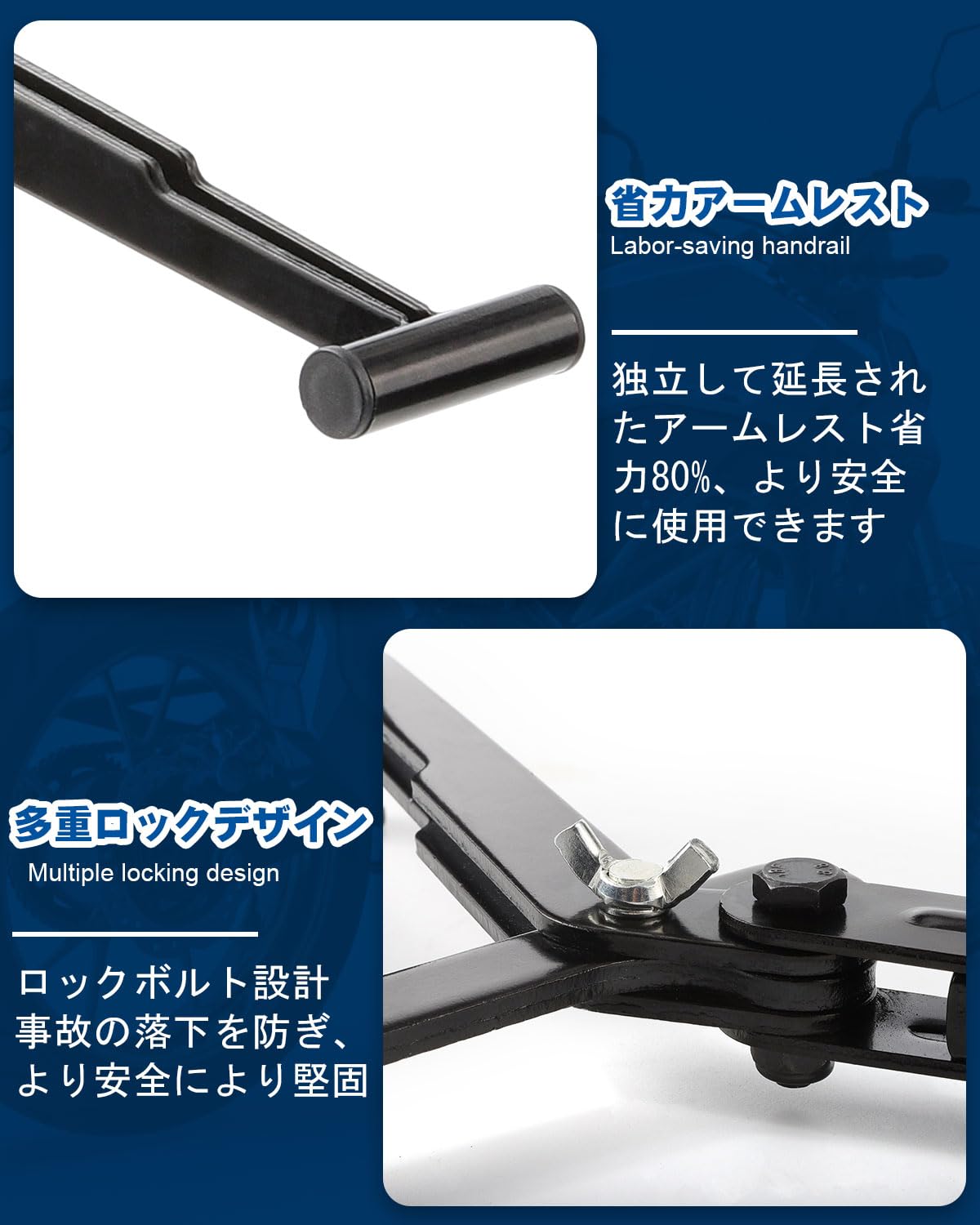Amazon.co.jp: JiiinMiiin バイク メンテナンススタンド リア イージー