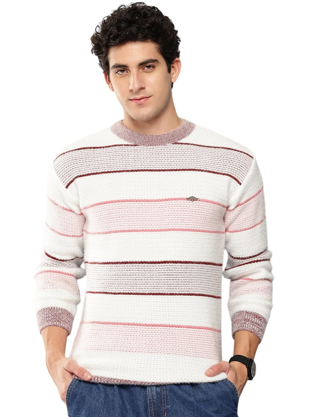 aarika Mens Winter Wear Black Colour Woolen Solid Sweater-picture-20