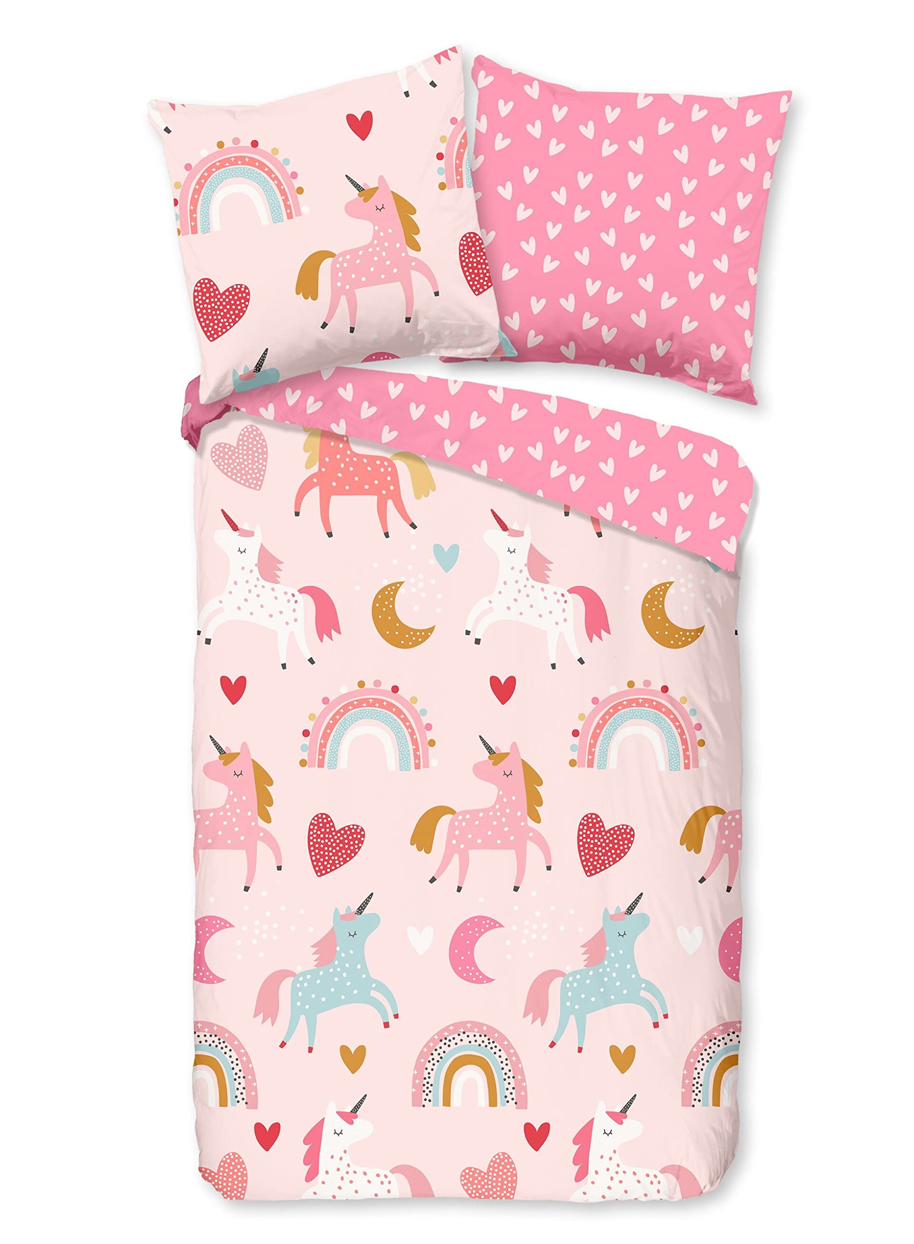 Good Morning Unicorn Children's Flannel - Pink