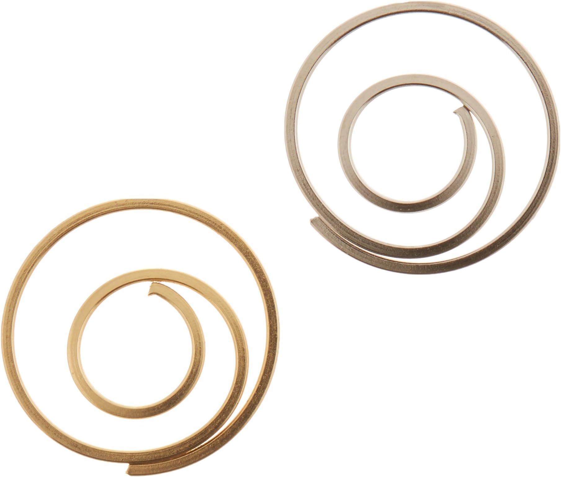 Creative Impressions Metal Spiral Clips 25/Pkg, Gold & Silver 85001