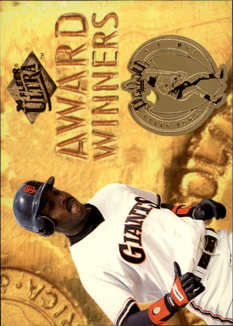 Amazon.com: 1994 Fleer Ultra Award Winners Baseball Card #20 Barry Bonds :  Collectibles & Fine Art