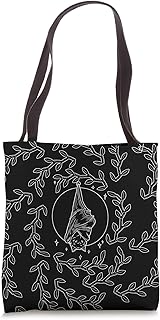Moon Bat Line Retro Vampiric Dark Dwellers Goth Lover Gift Tote Bag