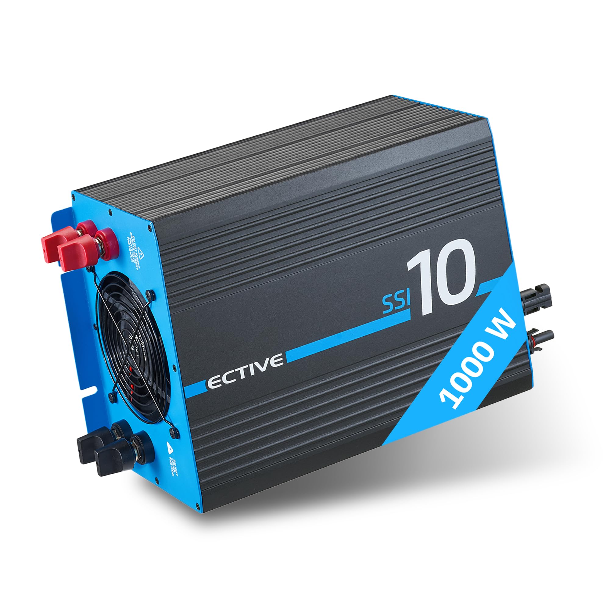 ECTIVE - Wechselrichter 12V auf 230V SSI 10-1000W reine Sinuswelle - Spannungswandler DC/AC mit USB, Überlast- & Überhitzungsschutz, NSV & USV Funktion, MPPT-Solarladeregler & 20A Batterieladefunktion