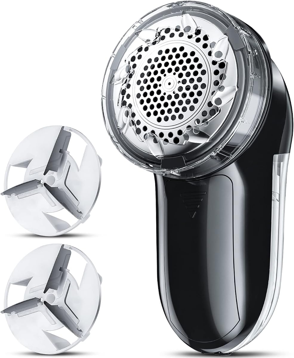 Fabric Shaver, Lint Shaver, Sweater Shaver for Clothes, Space Black | Compact one-button design refreshes clothes quickly and fits easily in a bag for home, office or travel