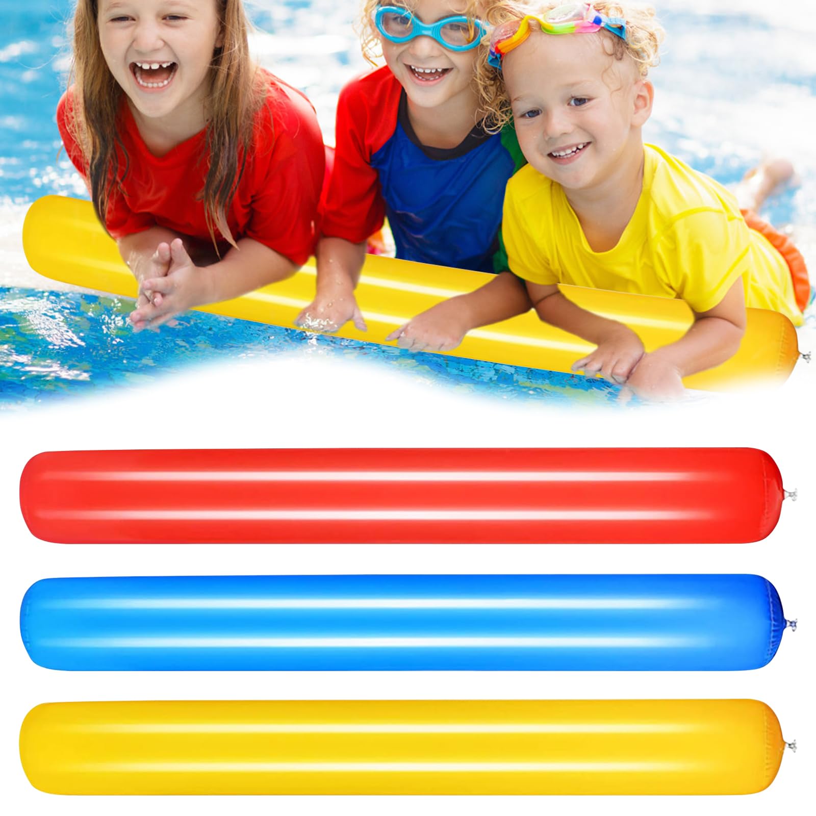 Seasboes Noodle per piscina, spaghetto per piscina, spaghetto da nuoto, spaghetto gonfiabile per bambini e adulti, piscina per il bagno o l'acquasport, galleggiante per piscina durevole