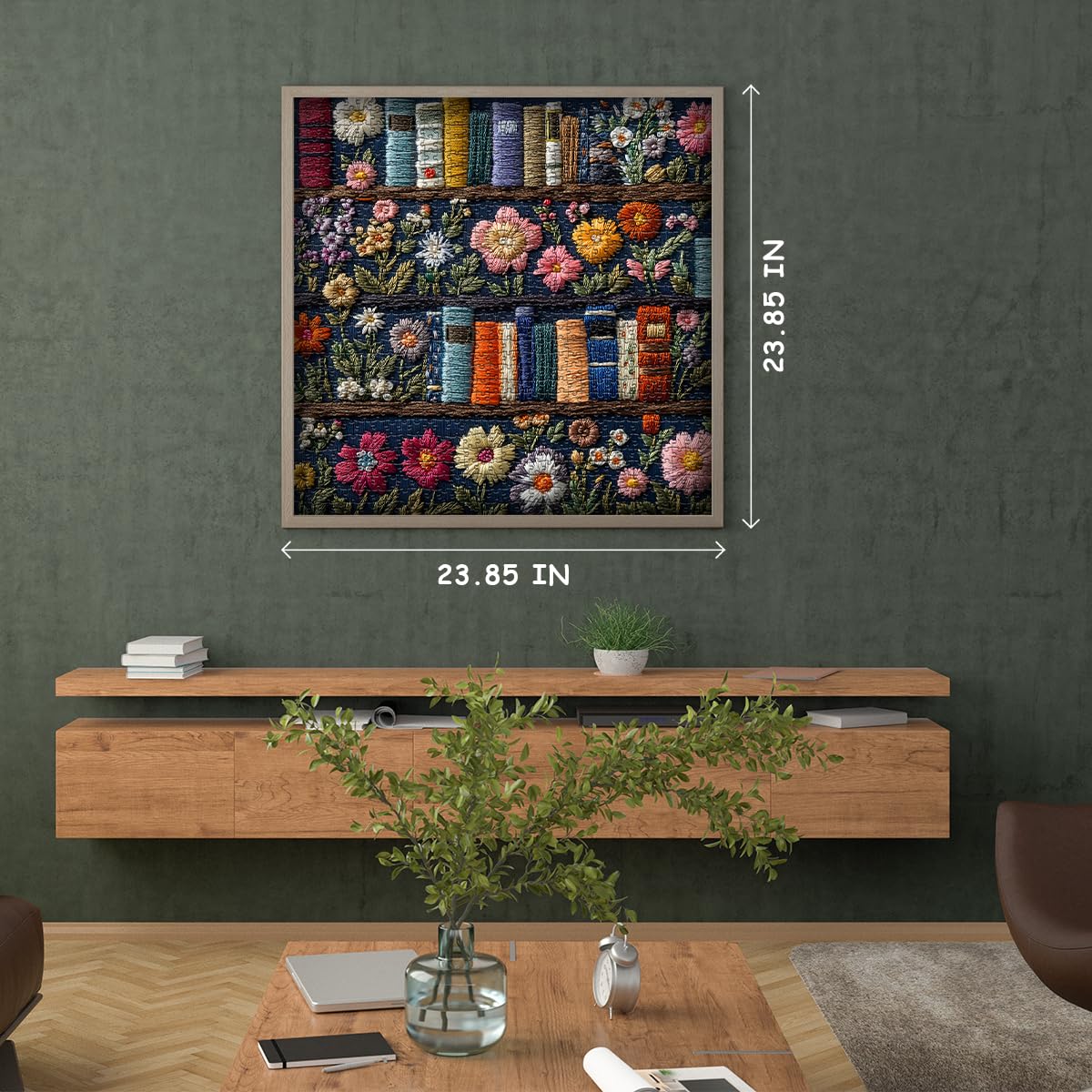PICKFORU Wildflower Pages Jigsaw Puzzle 1000 Pieces, Unique Art Floral Plant Puzzle Retro Vintage Aesthetic Challenge for Adults - Image 7