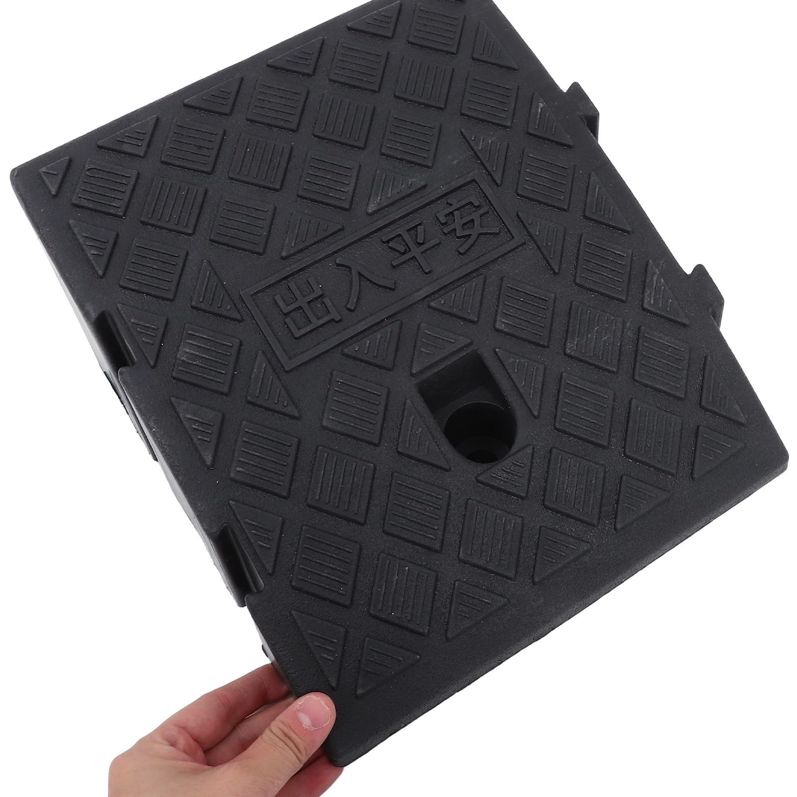 iplusmile Rampa de Acceso para Vehículos y Motocicletas 2 Piezas en PP Negro, Antideslizante y Resistente para Sortear Escaleras y Diferentes Terrenos