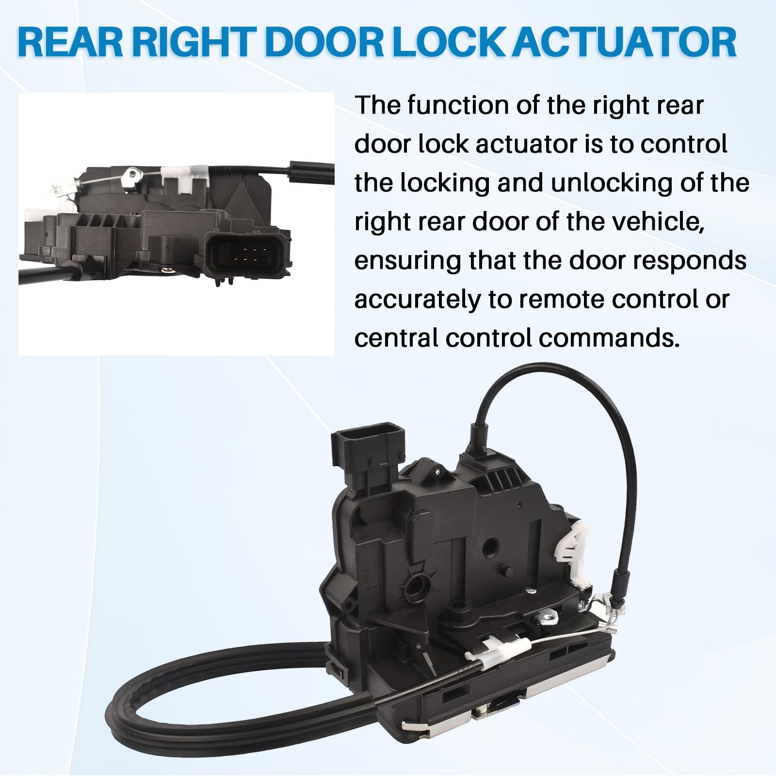 Servomotore serratura porta posteriore destra compatibile con Jumper Ducato 250 Boxer 2006, sostituzione per 1393796080 1345728080 1633561880 8719.94 871994 8719 94 8719.97 871997 8719 97