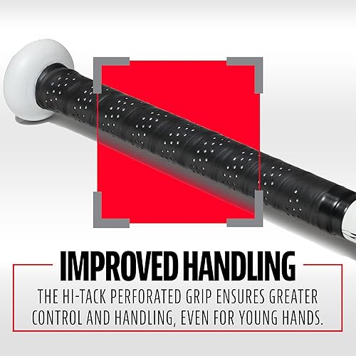 Miniatura 54 de Franklin Sports Bate de teeball para niños, veneno + aluminio Barracuda + compuesto, certificado de béisbol de Estados Unidos para niños + niñas