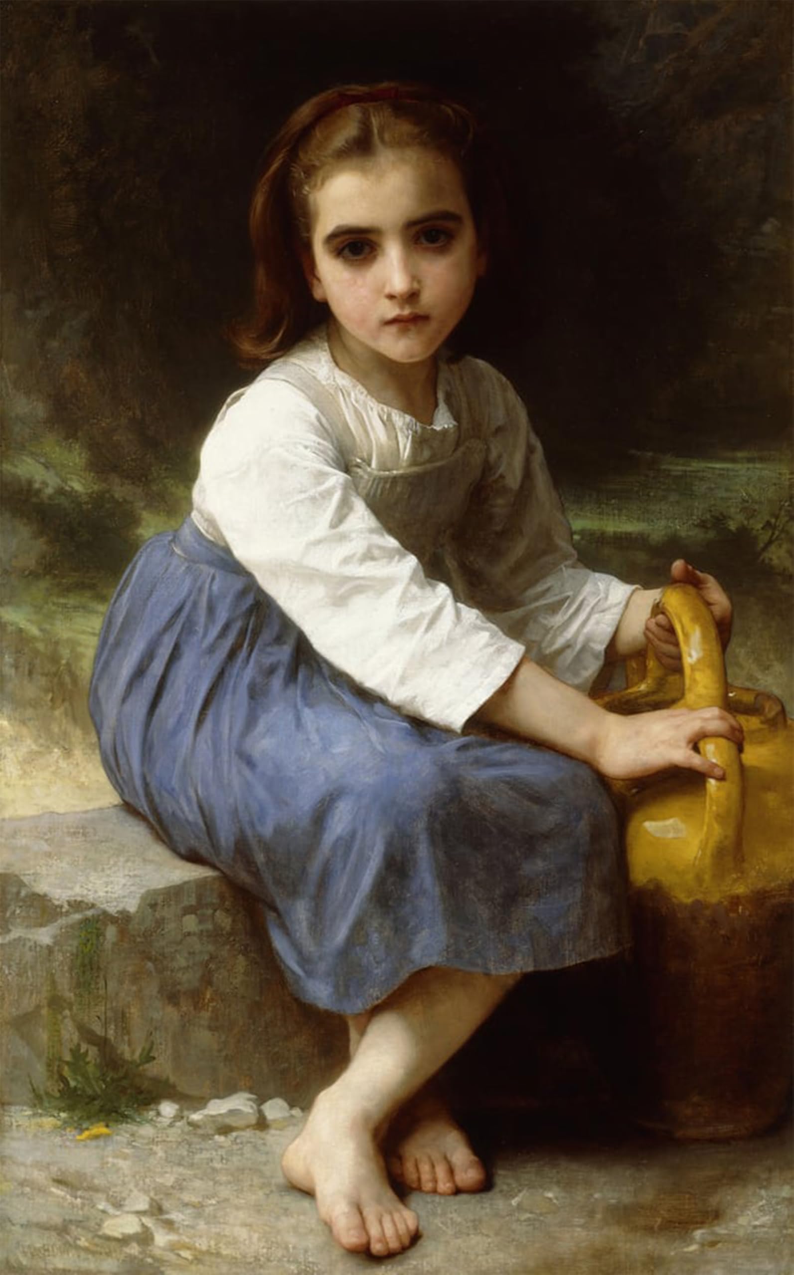 POSTERIIk Famous Print Pop Art Wall Art Graffiti Italian Woman with a Tambourine by William Adolphe Bouguereau Art Prints for Home Decor 60x90cm