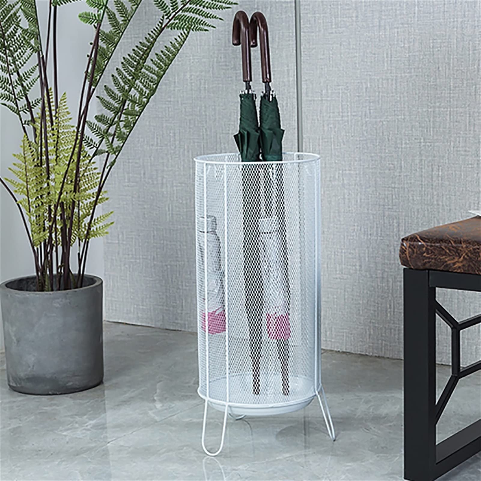 Support de parapluie en maille métallique organisateur peu encombrant