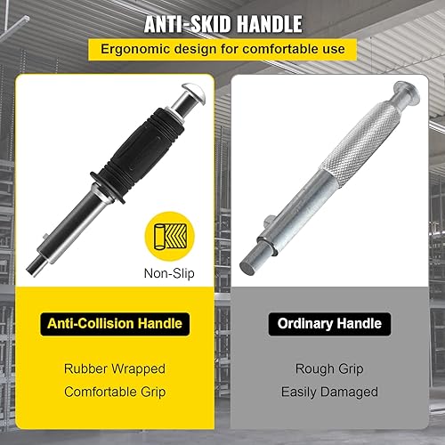 Miniatura 4 de VEVOR Levantador magnético, imán de elevación de acero con capacidad de tracción de 220 libras, grúa de elevación permanente de 220.5 lbs con mango,