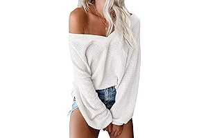 Women's Oversized Off the Shoulder Sweater