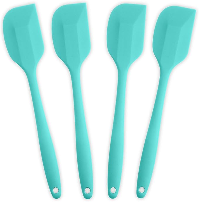 Silicone Spatula 4-piece Set, Light Blue