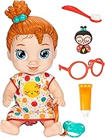 Baby Alive Lil Dreamer Dottie Doodle Sleepy Baby Doll Set - Red Hair Sleepover Playset, Interactive Eyes, Preschool Toys for Kids 3+