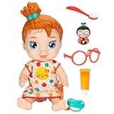 Lil Dreamer Dottie Doodle Sleepy Baby Doll Set&comma; Red Hair&comma; Fun Sleepover Theme&comma; Preschool Toys for Girls & Boys 3 Years & Up