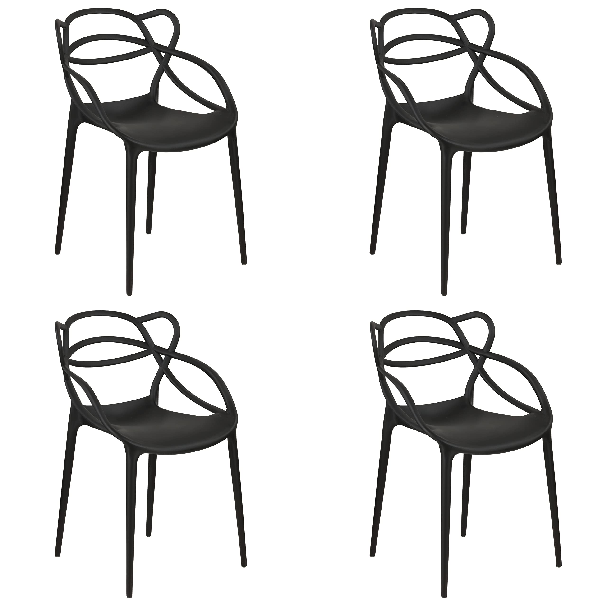  Totò Piccinni Infinity Eye Chair in Polypropylene Black Stackable Design
| Modern Polypropylene Totò Piccinni Infinity 
