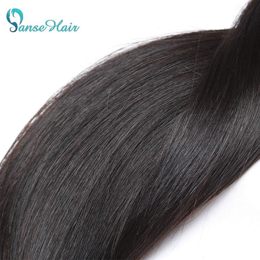 Peruvian Straight Human Hair Single Bundles 10A Unprocessed Virgin Straight Hair Bundles 100% Human Hair Peruvian 1B Weave Bundles 20 Inch 100G for Women…