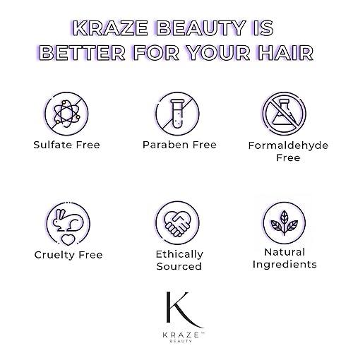 Miniatura 7 de kraze beauty Mascarilla para cabello morada amarilla, elimina los tonos cobrizos y amarillos para cabello teñido  Reparación y acondicionamiento de
