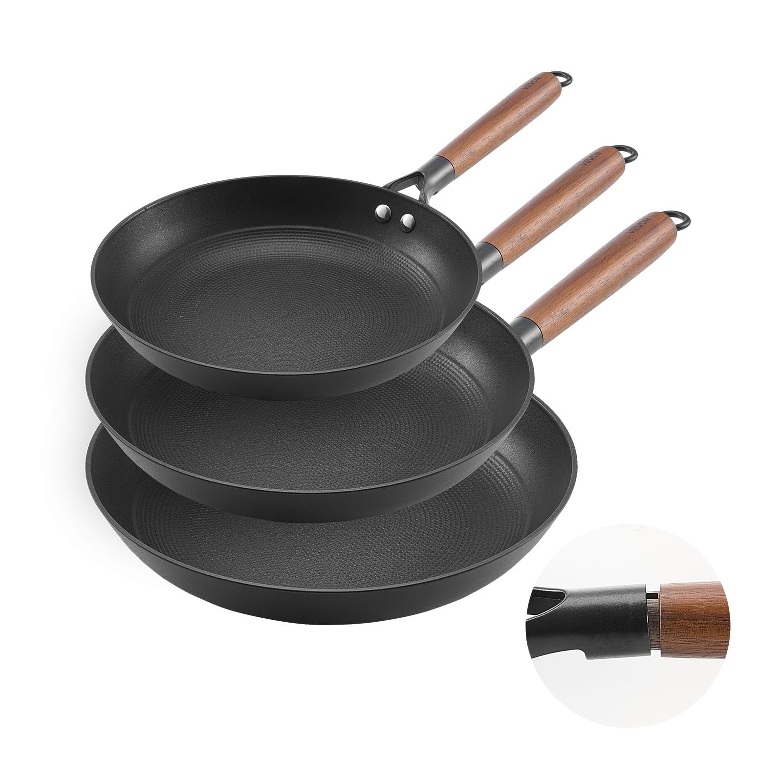 VEVOR Cast Iron Skillet Set
