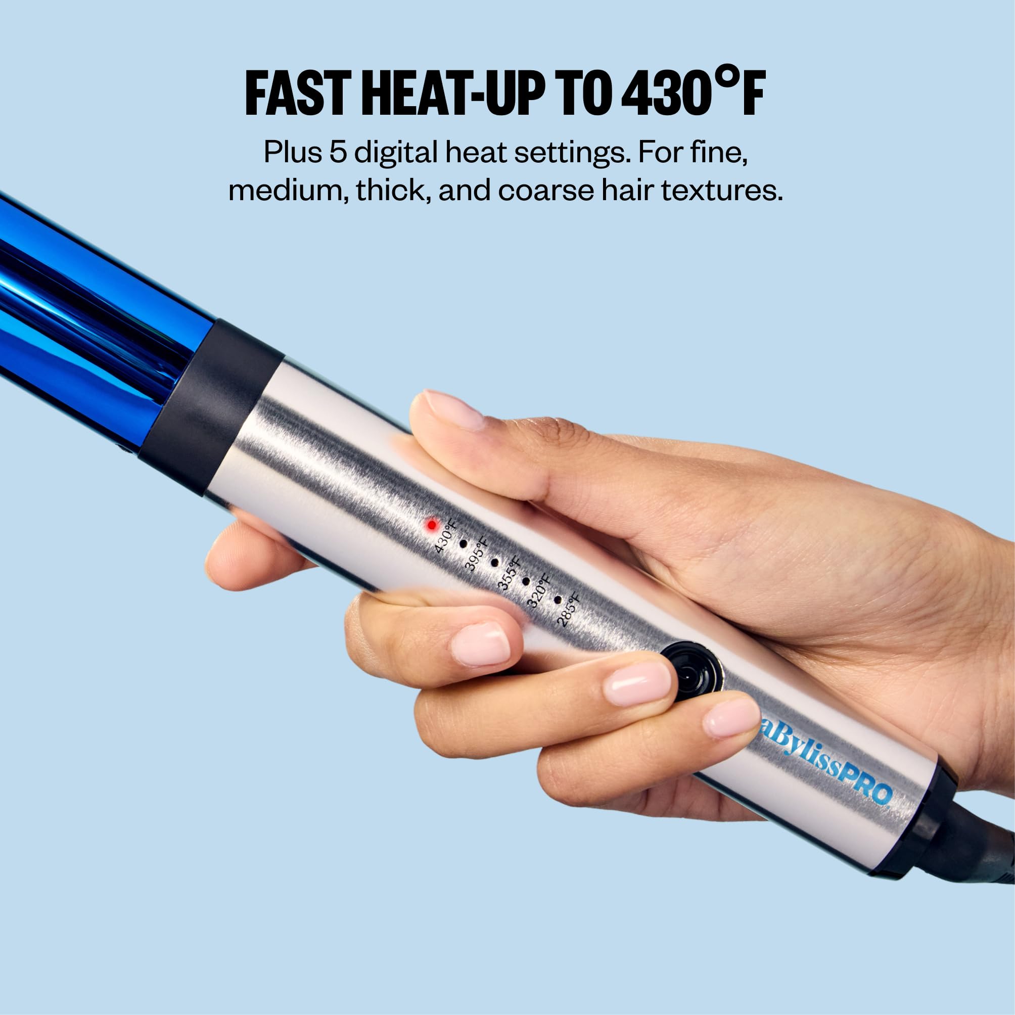 BaBylissPRO Nano Titanium Professional Curling Wand