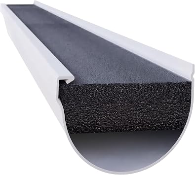 Original Gutter Guard - 5-Inch Half Round Foam Gutter Filter Insert with Year Round Leaf Protection & Easy DIY Installation - GSR532-2