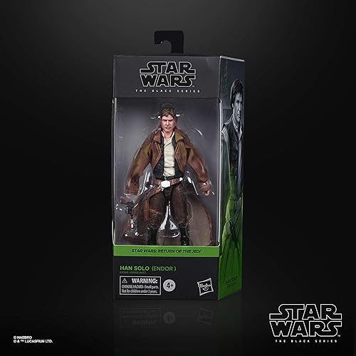 Miniatura 9 de Star Wars The Black Series Han Solo (Endor) - Figura de acción coleccionable de 6 pulgadas de la película “Return of The Jedi”, para niños de 4 años
