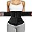 KIWI RATA Neoprene Sauna Waist Trainer Corset Sweat Belt with 2 Straps for Women Sweat Band Compression Cincher Workout Fitness Trimmer,1 Zipper Black,X-Small
